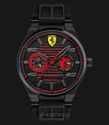 Ferrari 0830431 Scuderia Speciale Quartz Black Dial Black Rubber Strap-0