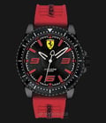 Ferrari Scuderia 0830498 Xx Kers Men Black Dial Red Rubber Strap-0