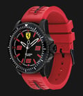 Ferrari Scuderia 0830498 Xx Kers Men Black Dial Red Rubber Strap-1