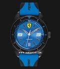 Ferrari Scuderia 0830518 Forza Men Blue Dial Dual Tone Rubber Strap-0