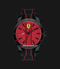 Ferrari Scuderia 0830540 RedRev Men Red Dial Black Rubber Strap  -0