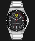 Ferrari Scuderia Aspire 0830666 Men Black Dial Stainless Steel Strap-0