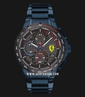 Ferrari Scuderia Pista 0830731 Chronograph Black Dial Blue Stainless Steel Strap-0