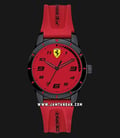 Ferrari Scuderia RedRev 0860008 Kids Red Dial Red Rubber Strap-0