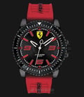 Ferrari 0870025 Xx Kers Men Black Dial Red Rubber Strap-0