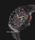 Ferrari Scuderia Aspire 0830792 Chronograph Men Black Carbon Textured Dial Rubber and Leather Strap-1