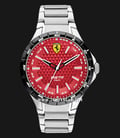 Ferrari Scuderia Pista 0830865 Men Red Dial Stainless Steel Strap-0