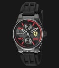 Ferrari Scuderia 0840011 Speciale Men Black Dial Black Rubber Strap-0