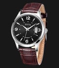 FIYTA Classic DGA0008.WBR Men Automatic Watch Brown Leather Strap-0