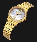 FIYTA Classic DL0040.GWGD Allure Sapphire Crystal Mother of Pearl Dial Gold Stainless Steel Strap-1