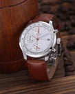 FIYTA Elegance G786.WWR Mens Series Leather Chronograph Quartz Watch-4