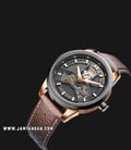 FIYTA Classic GA866002.MBR Extreme Roadster Automatic Man Black Dial Brown Leather Strap-1
