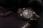 FIYTA Classic GA866002.MBR Extreme Roadster Automatic Man Black Dial Brown Leather Strap-3