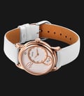 FIYTA Photographer L1560.B Luxury Women IF Collection White Leather Strap Watch-2