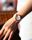 FIYTA Photographer L1560.B Luxury Women IF Collection White Leather Strap Watch-5