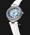 Fiyta Heartouching L588.WWWD Mother of Pearl Dial White Leather Strap-1