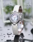 Fiyta Heartouching L588.WWWD Mother of Pearl Dial White Leather Strap-4