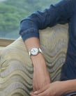 Fiyta Clover L596.WWWD Ladies Quartz White Strap Watch-1