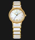 FIYTA Classic L598.GWTD Ladies Allure White Gold Stainless Steel-0