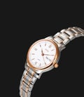 FIYTA Classic L612.MWM Ladies Silver Rose Gold White Dial Stainless Steel Strap-1