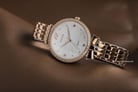 FIYTA Classic L851000.PWPD Young+ Ladies White Dial Rose Gold Stainless Steel Strap-3