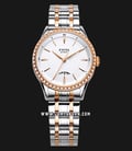 FIYTA Tempting LA520001.MWMD Automatic Ladies White Dial Dual Tone Stainless Steel Strap-0