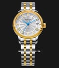 FIYTA Canon LA802055.TWT Automatic Ladies Silver Dial Dual Tone Stainless Steel Strap-0