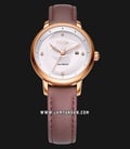FIYTA Classic LA805000.PSK Young+ Automatic Ladies Beige Dial Brown Leather Strap-0
