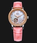 FIYTA Photographer LA8366.MSSD Fashion Woman Mother of Pearl Dial Pink Leather Strap-0