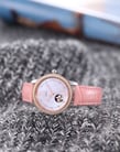 FIYTA Photographer LA8366.MSSD Fashion Woman Mother of Pearl Dial Pink Leather Strap-4