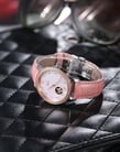 FIYTA Photographer LA8366.MSSD Fashion Woman Mother of Pearl Dial Pink Leather Strap-5