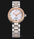 FIYTA Heartouching LA8618.MWMH Ladies White Mother of Pearl Dial Dual Tone Stainless Steel Strap-0