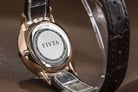 FIYTA Joyart M800011.PWK Ladies White Dial Brown Leather Strap-6