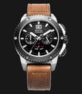 FIYTA Extreme WG1016.WHR Men Chronograph Watch Brown Leather Strap-0
