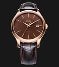 FIYTA Classic WGA1010.PSR Men Automatic Watch Brown Leather Strap-0