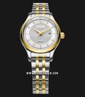 FIYTA Classic WLA800015.TWT Automatic Ladies Silver Dial Dual Tone Stainless Steel Strap-0