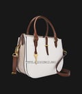 Fossil Ryder ZB7711994 White Leather Satchel -0