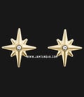 Anting Fossil JF03229710 North Star Gold Tone Stainless Steel-0