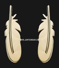 Anting Fossil JF03231710 Feather Gold Tone Stainless Steel-0
