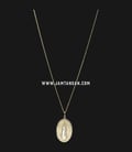 Kalung Fossil JF03246710 Feather Pendant Gold Tone Stainless Steel-0