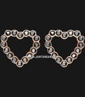 Anting Fossil JF03256791 Open Heart Rose Gold Tone Stainless Steel-0