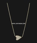 Kalung Fossil JF03261710 Heart With Crystal Gold Tone Stainless Steel-0