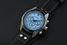 Fossil Coachman CH2564 Chronograph Blue Dial Black Leather Strap-6