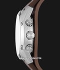 Fossil CH2565 Coachman Chronograph Silver Dial Brown Leather Strap-1