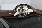 Fossil CH2565 Coachman Chronograph Silver Dial Brown Leather Strap-10