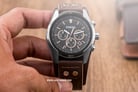 Fossil CH2891 Coachman Chronograph Black Dial Brown Leather Strap-3