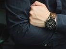 Fossil CH2891 Coachman Chronograph Black Dial Brown Leather Strap-6