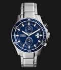 Fossil CH2937 Wakefield Chronograph Blue Dial Stainless Steel Strap-0