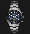 Fossil CH2970 Men Del Rey Chronograph Black Dial Stainless Steel Strap-0
