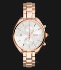 Fossil Land Racer CH2977 Ladies Chronograph Silver Dial Rose Gold Stainless Steel Strap-0